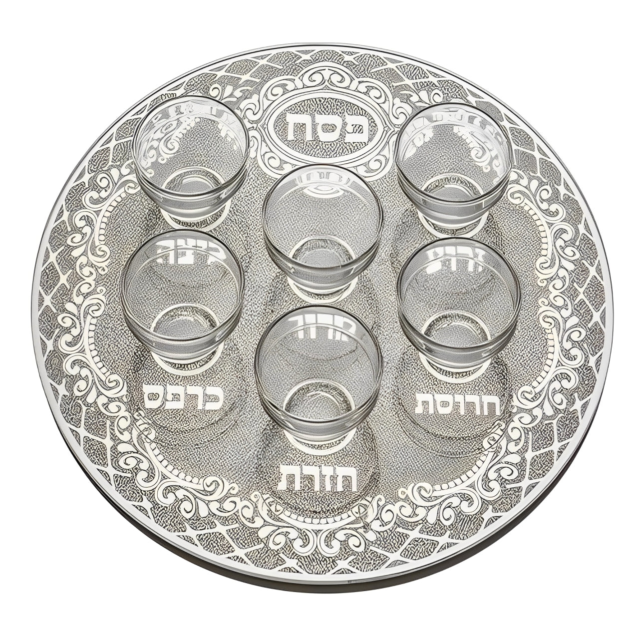 Plato para el seder - cristal fino