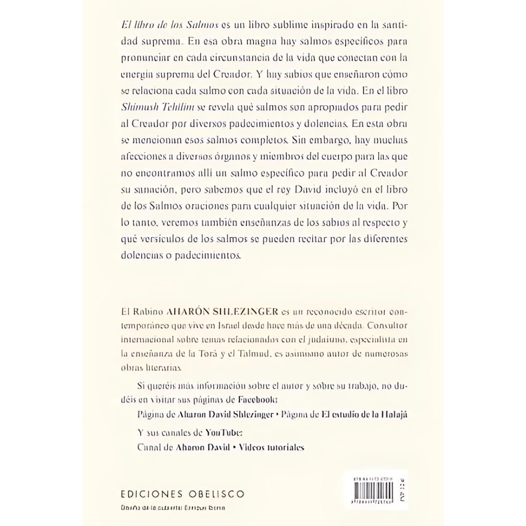 Poder curativo de lo Salmos + Llavero Mini Tehilim de Regalo