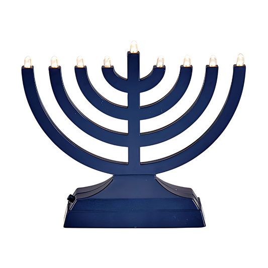 Menorah Electrica Color Azul