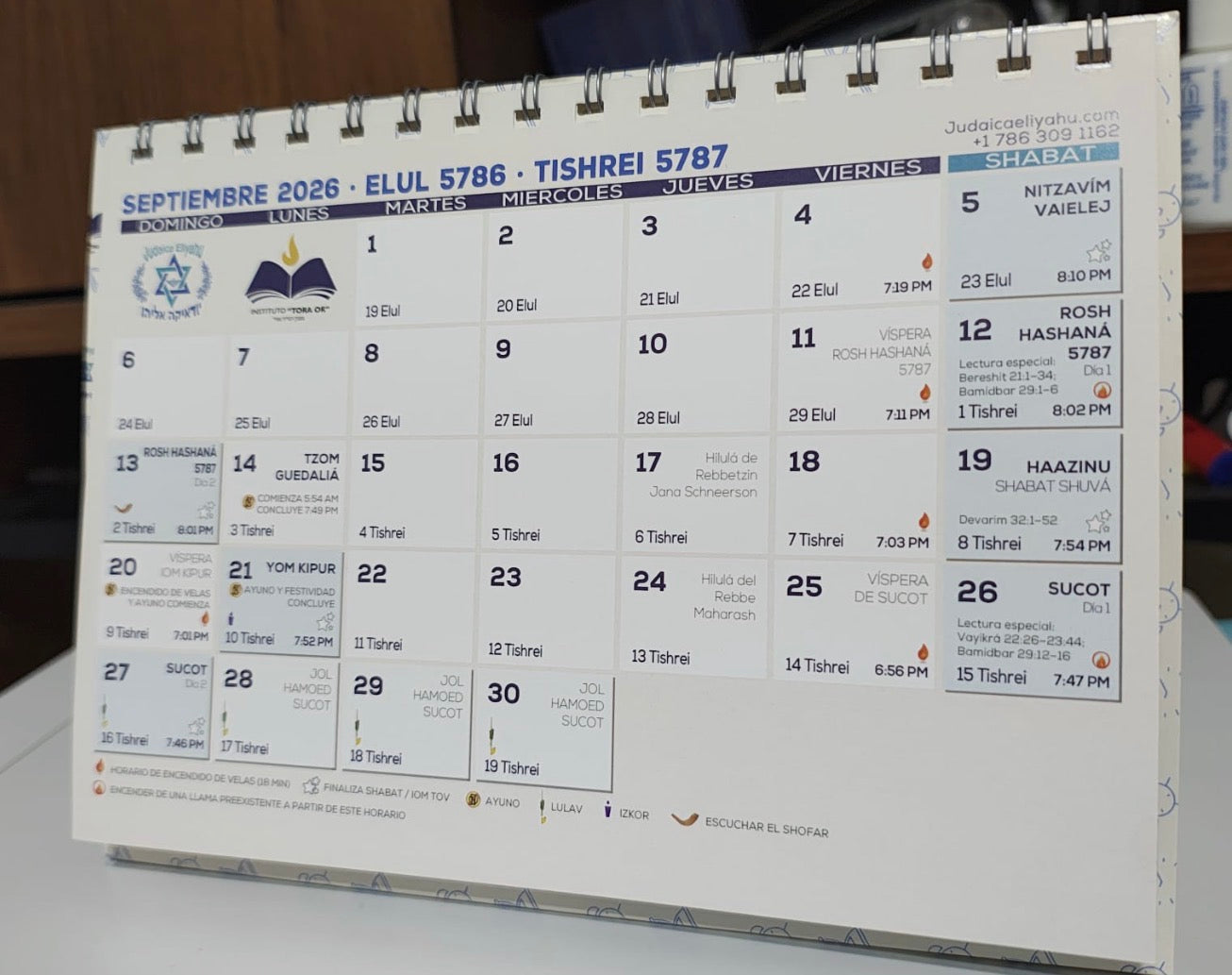Luaj 5787 - calendario 5787