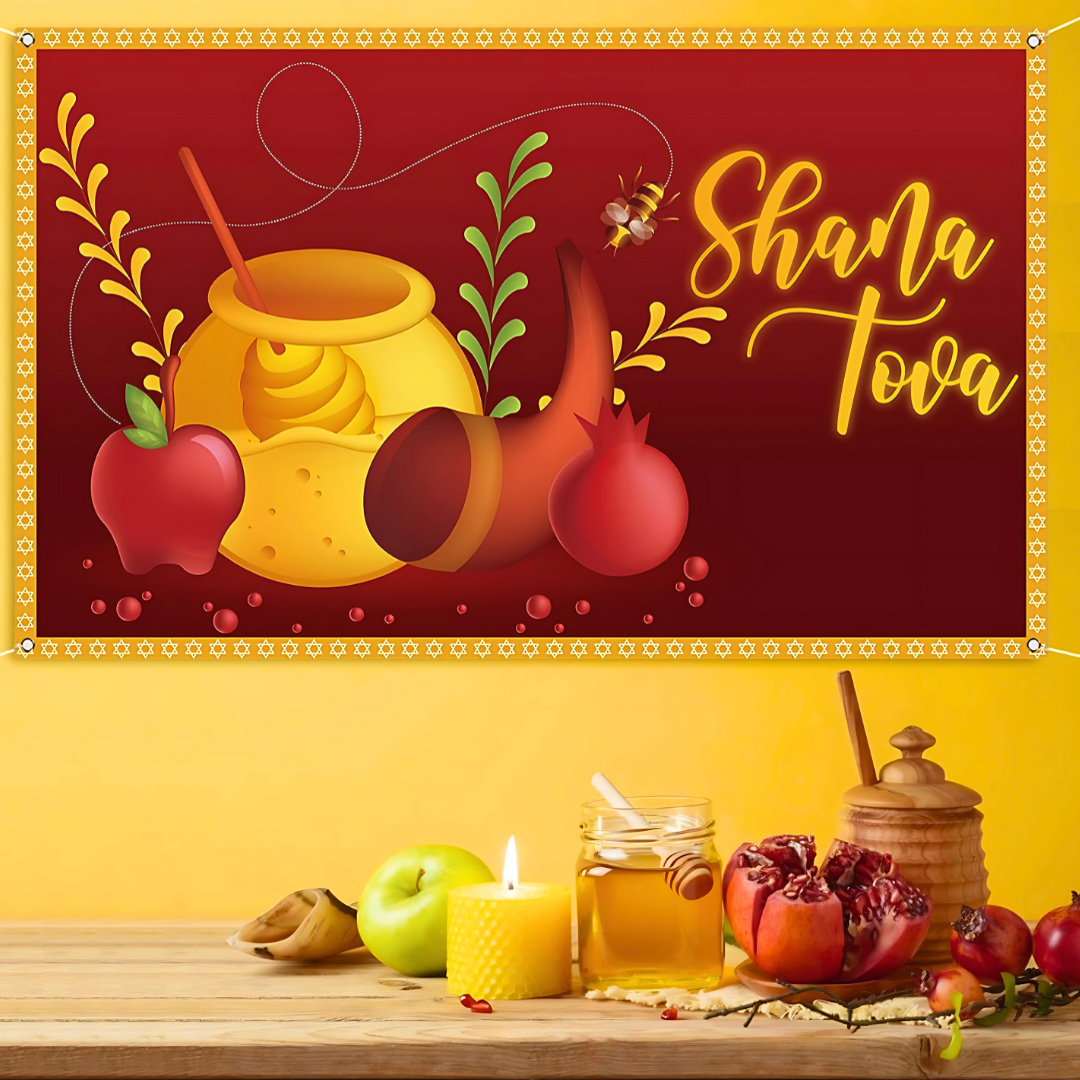 Tapete Rosh HaShana - Rojo