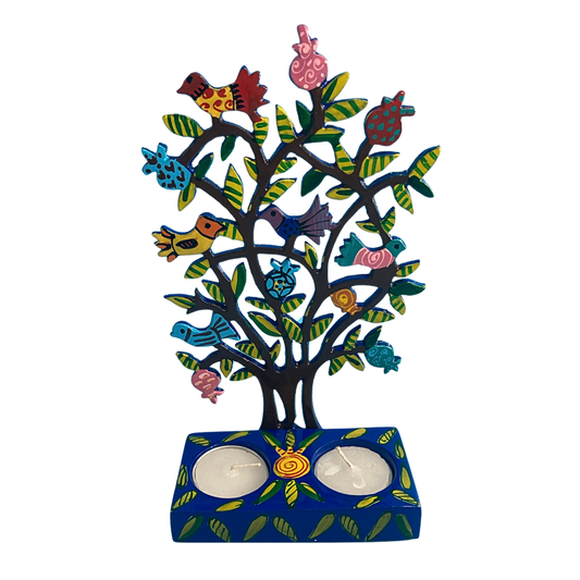 Porta Velas para Shabbat - Árbol de la Vida -