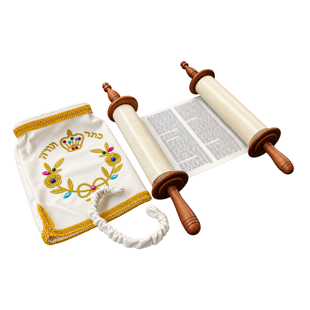El Sefer Tora del Rebe – El conjunto completo: Séfer Torá y corona