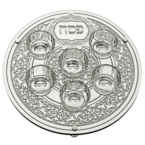 Plato Seder Pesaj - Cristal Fino -