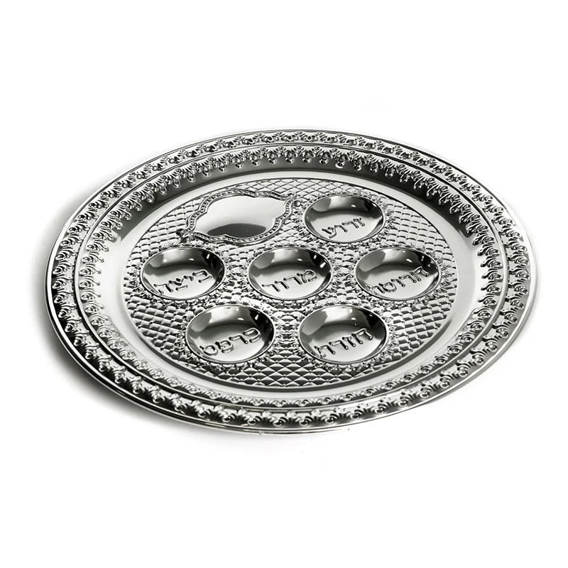 Plato para el seder - Metalico