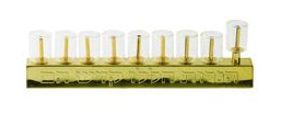 Menorah vase para aceite de vidrio
