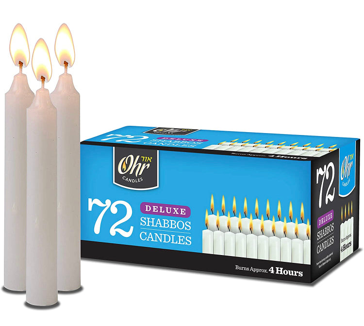 Delux Shabbat Candles, 72
