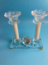 Load image into Gallery viewer, Shabbat Candles - Luxury Fine Crystal

