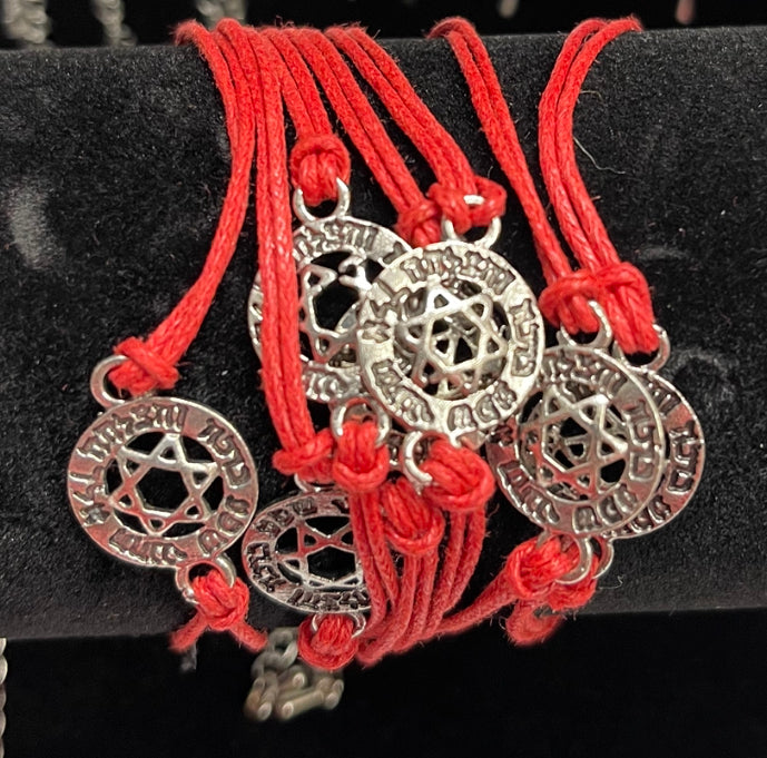 Pulsera Roja “ Escudo Y Shema “