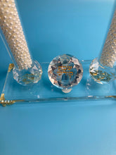Load image into Gallery viewer, Shabbat Candles - Luxury Fine Crystal
