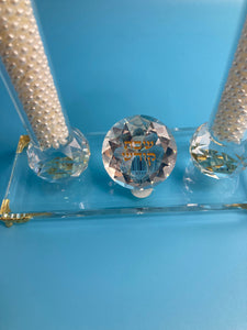 Shabbat Candles - Luxury Fine Crystal